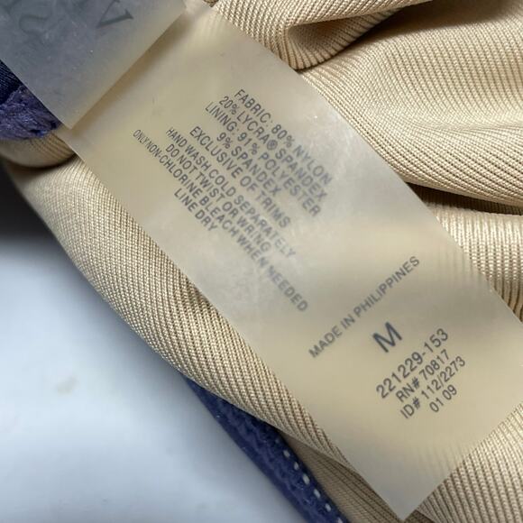 Victorias Secret 2009 Y2K Gold Chain Halter Bikini Swimsuit Swim Purple womens M - Picture 12 of 12